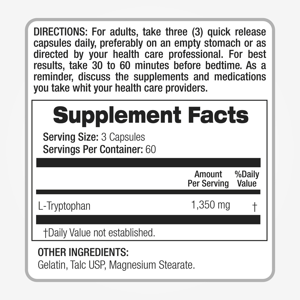 L-Tryptophan Caps