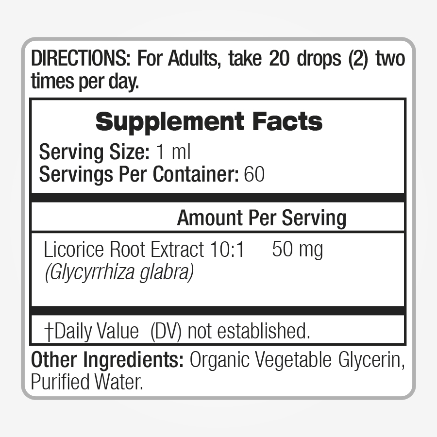 Licorice Root Drops Extract 60ml