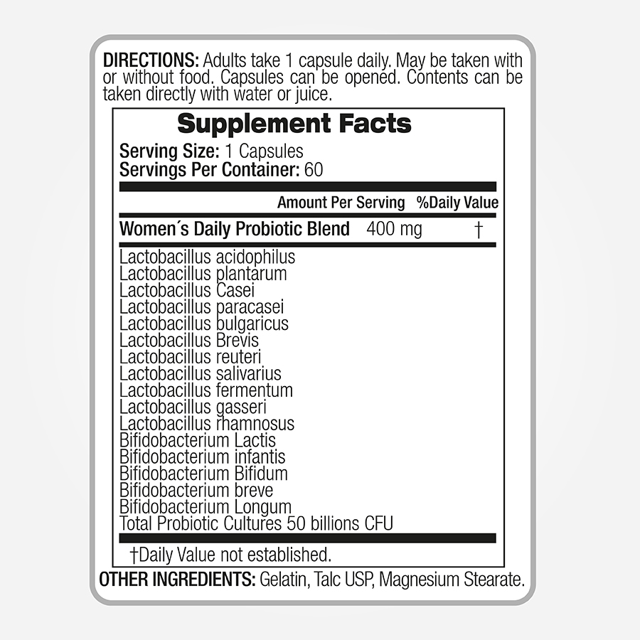 Probiotics for Women - Caps.