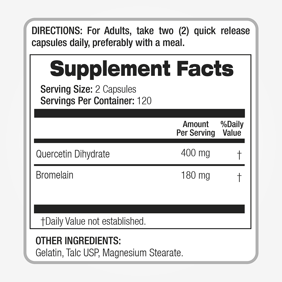 Quercetin with Bromelain Caps