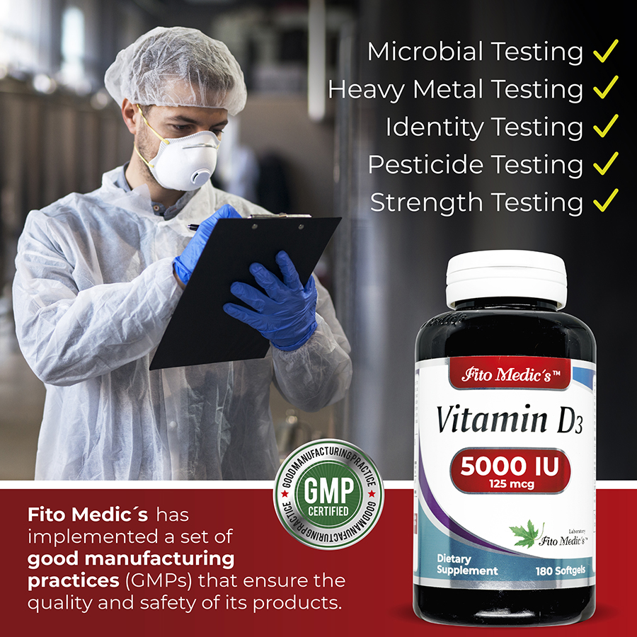 Vitamin D3 5000 IU - Softgels.