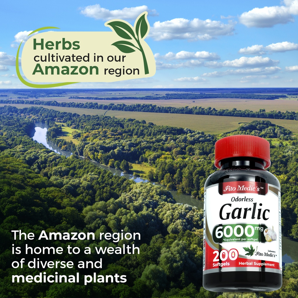 Garlic Pills - 6000mg 200 Softgels.*