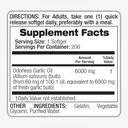 Garlic Pills - 6000mg 200 Softgels.*
