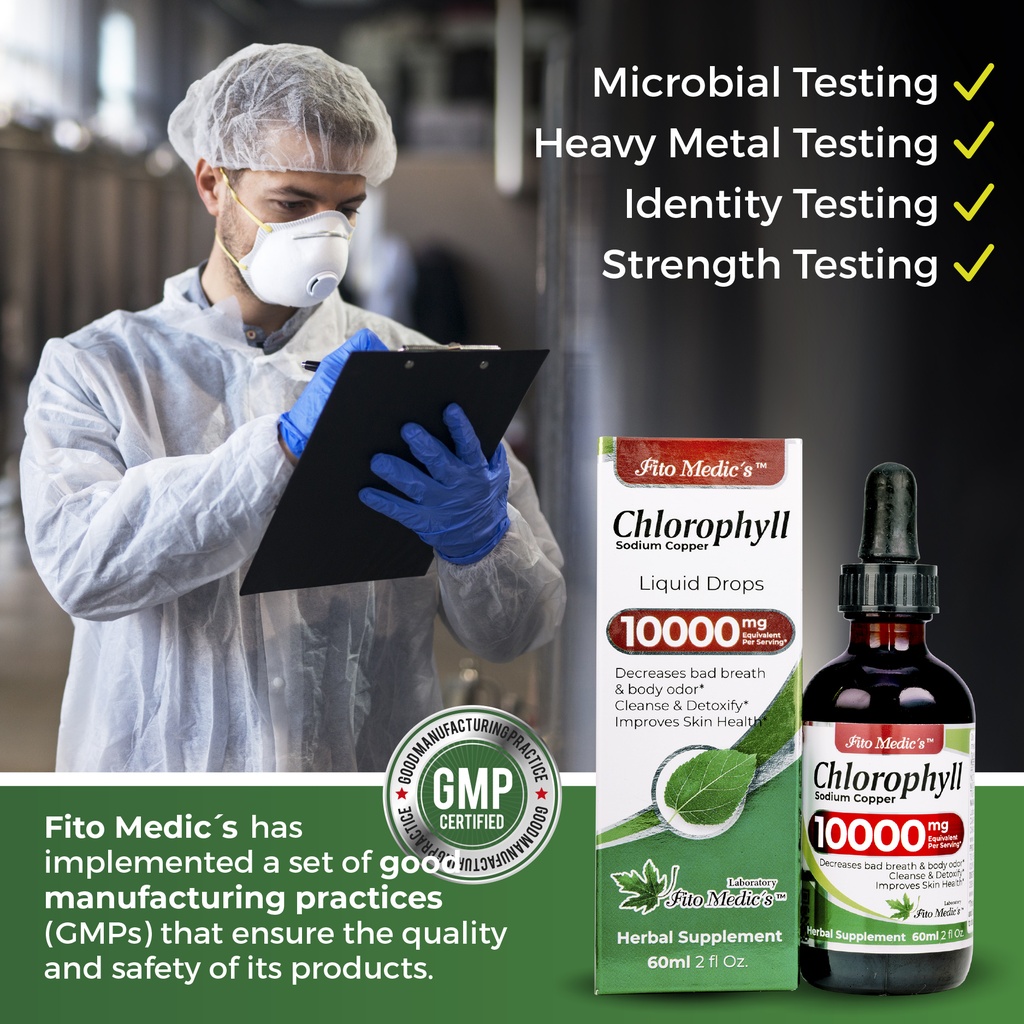 Chlorophyll Drops Extract 60ml.*