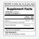 Calcium D-Glucarate Caps