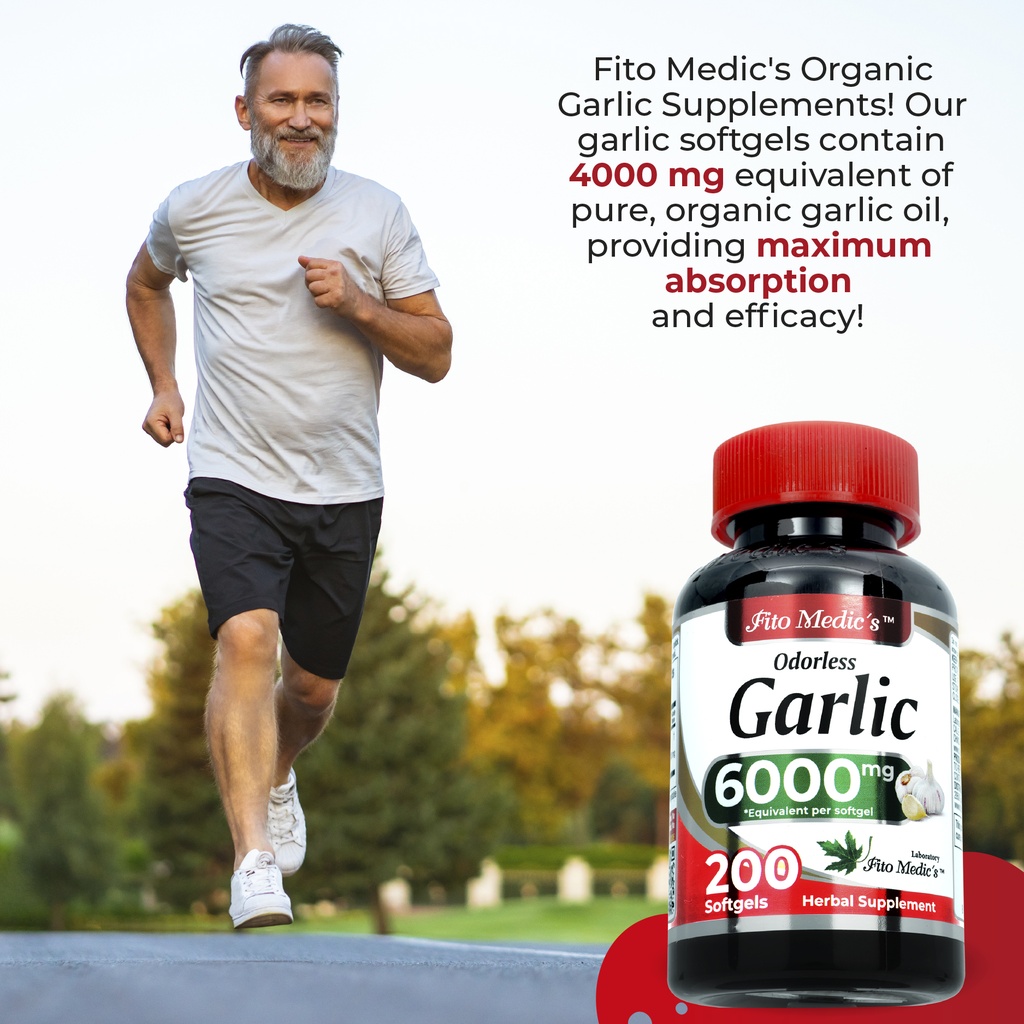 Garlic Pills - 6000mg 200 Softgels.*