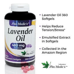 [YS-NBCO-W69A] Lavender Oil -  360 Softgels.*