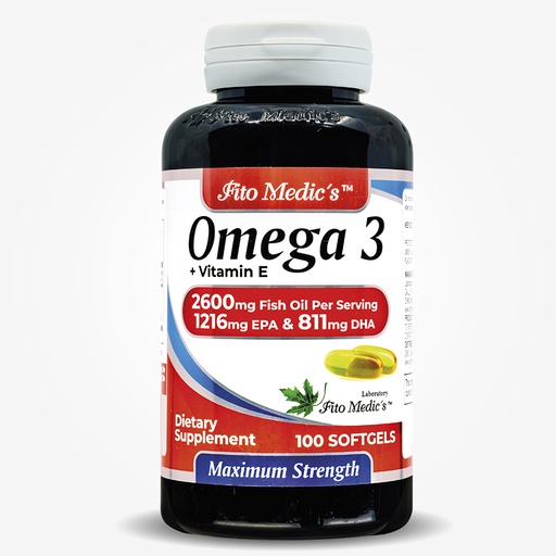 [7D-J9HR-0GGY] Omega 3 Fish Oil x 100 Softgels