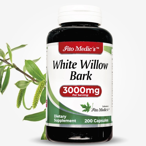 [QM-ELEP-M1QQ-FBA] White Willow Bark x 200 Capsules