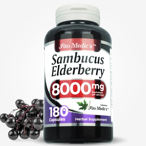 [R7-1YJV-M47R] Sambucus Eldelberry x 180 Capsules